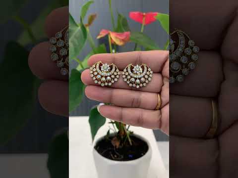 Beautiful half moon design studs -embrace the beauty in you